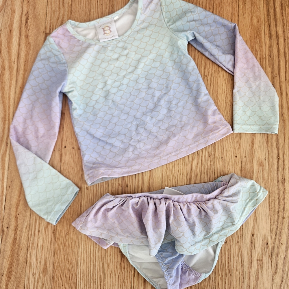 Swoon Baby Ombre Mermaid Two Piece Bathing Suit 5T